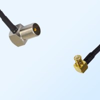 MCX Male Right Angle - DVB-T TV Male Right Angle Coaxial Jumper Cable
