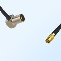 DVB-T TV Male Right Angle - MCX Female Coaxial Jumper Cable