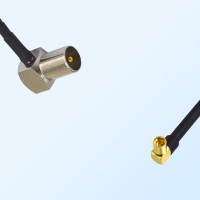 DVB-T TV Male R/A - MMCX Female R/A Coaxial Jumper Cable