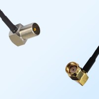 DVB-T TV Male R/A - RP SMA Male R/A Coaxial Jumper Cable
