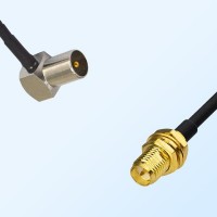 DVB-T TV Male R/A - RP SMA Bulkhead Female Coaxial Jumper Cable