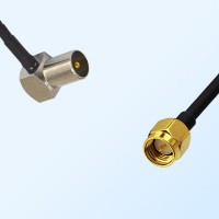DVB-T TV Male Right Angle - SMA Male Coaxial Jumper Cable