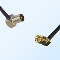 DVB-T TV Male Right Angle - SMA Male Right Angle Coaxial Jumper Cable