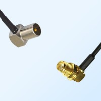 DVB-T TV Male R/A - SMA Bulkhead Female R/A Coaxial Jumper Cable