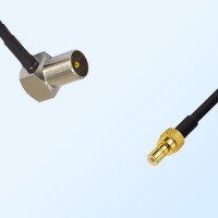 DVB-T TV Male Right Angle - SMB Male Coaxial Jumper Cable