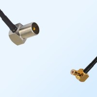 DVB-T TV Male Right Angle - SMB Male Right Angle Coaxial Jumper Cable