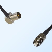 DVB-T TV Male Right Angle - TNC Female Coaxial Jumper Cable