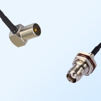 DVB-T TV Male R/A - TNC Bulkhead Female with O-Ring Coaxial Cable