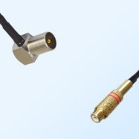 RCA Female - DVB-T TV Male Right Angle Coaxial Cable Assemblies