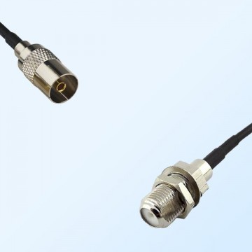 F Bulkhead Female - DVB-T TV Female Coaxial Jumper Cable