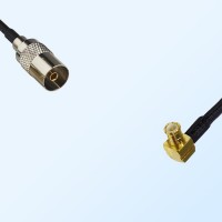 MCX Male Right Angle - DVB-T TV Female Coaxial Jumper Cable