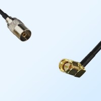 DVB-T TV Female - SMA Male Right Angle Coaxial Jumper Cable