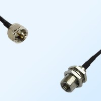 FME Bulkhead Male - F Male Coaxial Jumper Cable