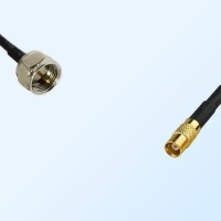 F Male - MCX Female Coaxial Jumper Cable