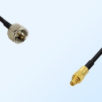 F Male - MMCX Male Coaxial Jumper Cable
