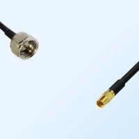 F Male - MMCX Female Coaxial Jumper Cable
