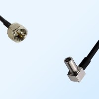 F Male - MS147 Male Right Angle Coaxial Jumper Cable