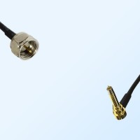 F Male - MS156 Male Right Angle Coaxial Jumper Cable