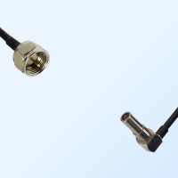 F Male - MS162 Male Right Angle Coaxial Jumper Cable