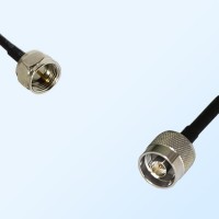F Male - N Male Coaxial Jumper Cable