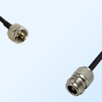 F Male - N Female Coaxial Jumper Cable