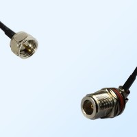 N Bulkhead Female R/A with O-Ring - F Male Coaxial Cable Assemblies