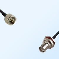 F Male - RP BNC Bulkhead Female with O-Ring Coaxial Jumper Cable