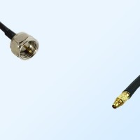 F Male - RP MMCX Male Coaxial Jumper Cable