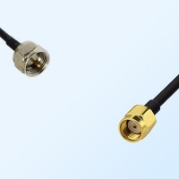 F Male - RP SMA Male Coaxial Jumper Cable