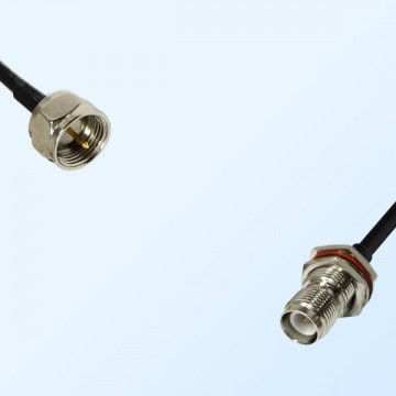 F Male - RP TNC Bulkhead Female with O-Ring Coaxial Jumper Cable