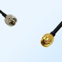 F Male - SMA Male Coaxial Jumper Cable