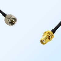 F Male - SMA Bulkhead Female Coaxial Jumper Cable