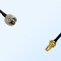 F Male - SMC Bulkhead Male Coaxial Jumper Cable