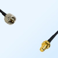 F Male - SSMA Bulkhead Female Coaxial Jumper Cable