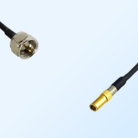 F Male - SSMB Female Coaxial Jumper Cable