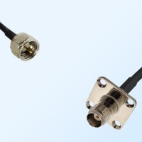 TNC Female 4 Hole Panel Mount - F Male Coaxial Cable Assemblies