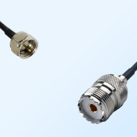 F Male - UHF Female Coaxial Jumper Cable