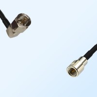 FME Male - F Male Right Angle Coaxial Jumper Cable
