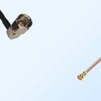 IPEX Female Right Angle - F Male Right Angle Coaxial Cable Assemblies