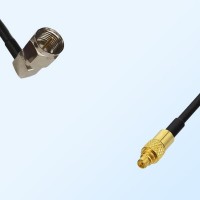 F Male Right Angle - MMCX Male Coaxial Jumper Cable