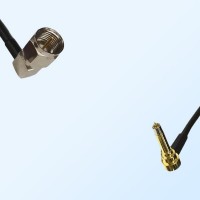F Male Right Angle - MS156 Male Right Angle Coaxial Jumper Cable