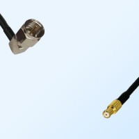 F Male Right Angle - RP MCX Male Coaxial Jumper Cable
