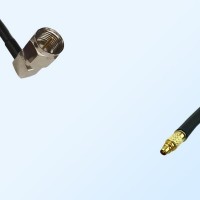 F Male Right Angle - RP MMCX Male Coaxial Jumper Cable
