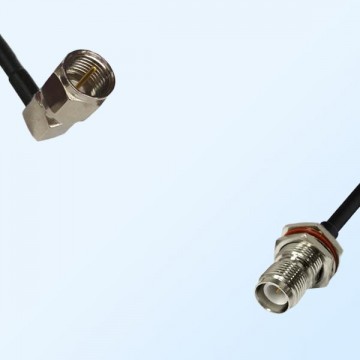 F Male R/A - RP TNC Bulkhead Female with O-Ring Coaxial Jumper Cable