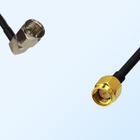 F Male Right Angle - SMA Male Coaxial Jumper Cable