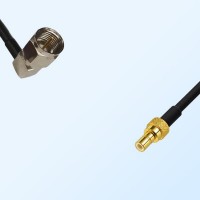 F Male Right Angle - SMB Male Coaxial Jumper Cable