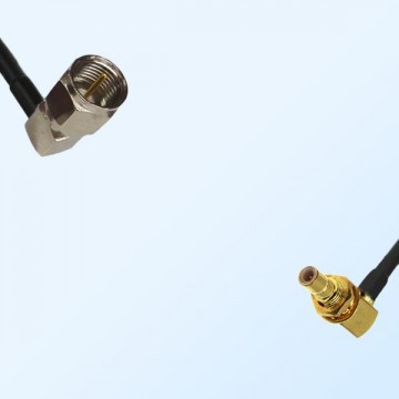 F Male R/A - SMB Bulkhead Male R/A Coaxial Jumper Cable