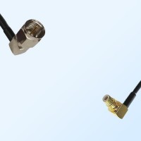 F Male Right Angle - SMC Male Right Angle Coaxial Jumper Cable