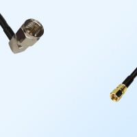 F Male Right Angle - SMC Female Coaxial Jumper Cable