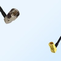 F Male Right Angle - SSMA Male Right Angle Coaxial Jumper Cable